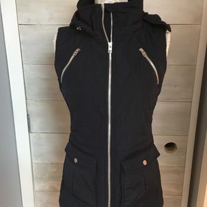 Blue Vest with Zippers